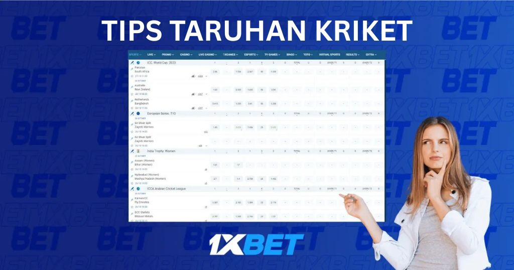 Taruhan Kriket 1xBet di Indonesia